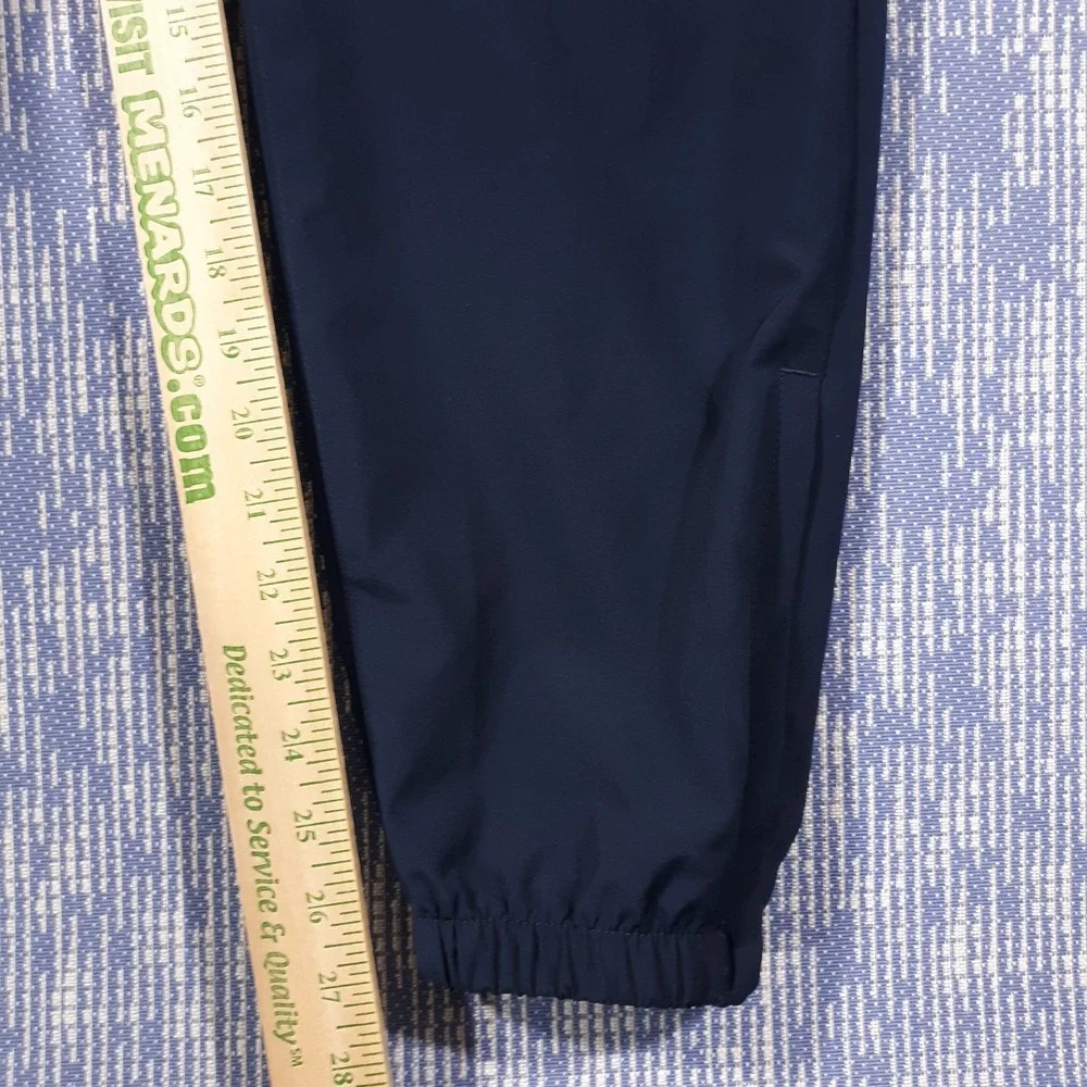 Nike Track Pants Mens Medium Dri-Fit Blue Elastic Waist Athletic Zippered Cuff